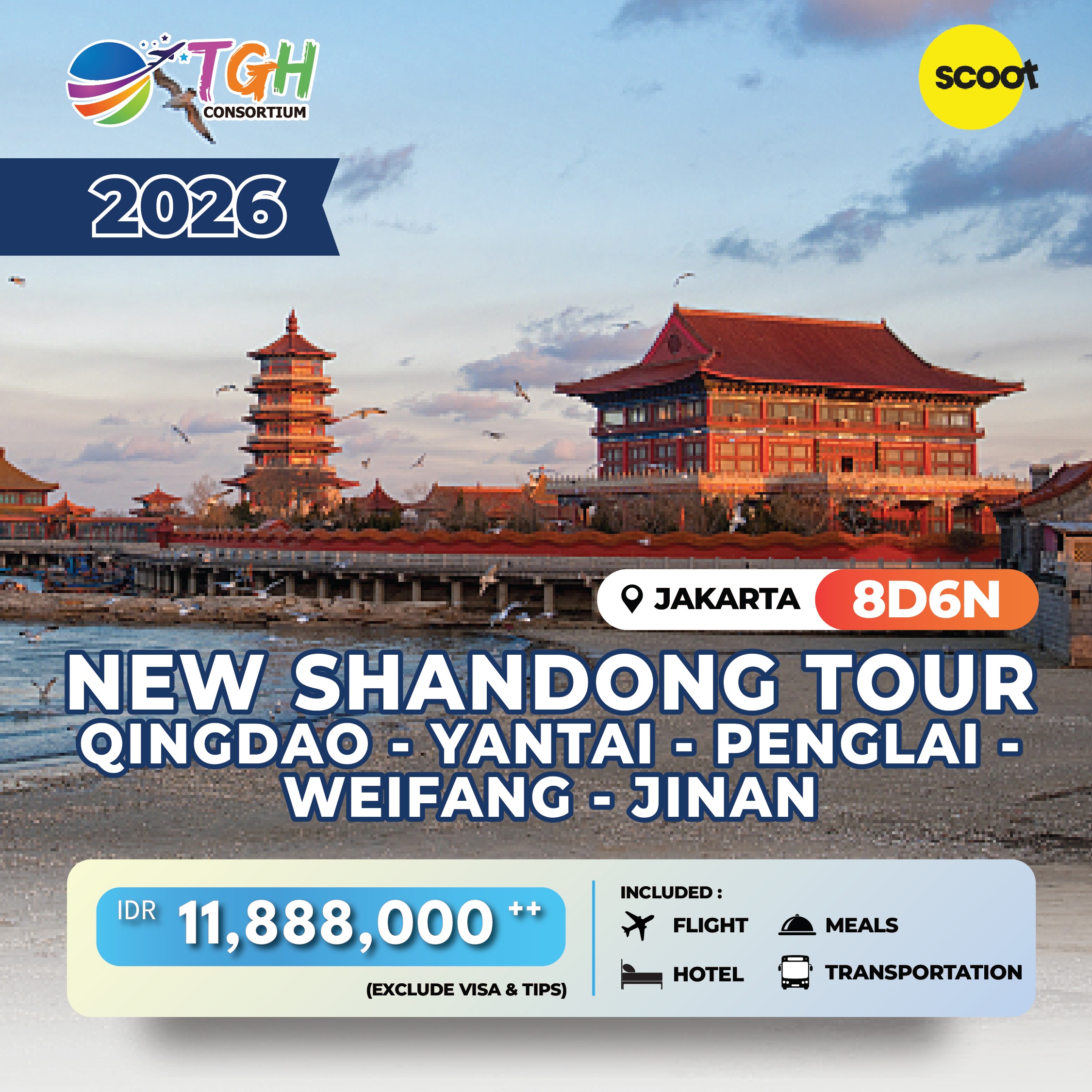 NEW SHANDONG TOUR 8D START JAKARTA