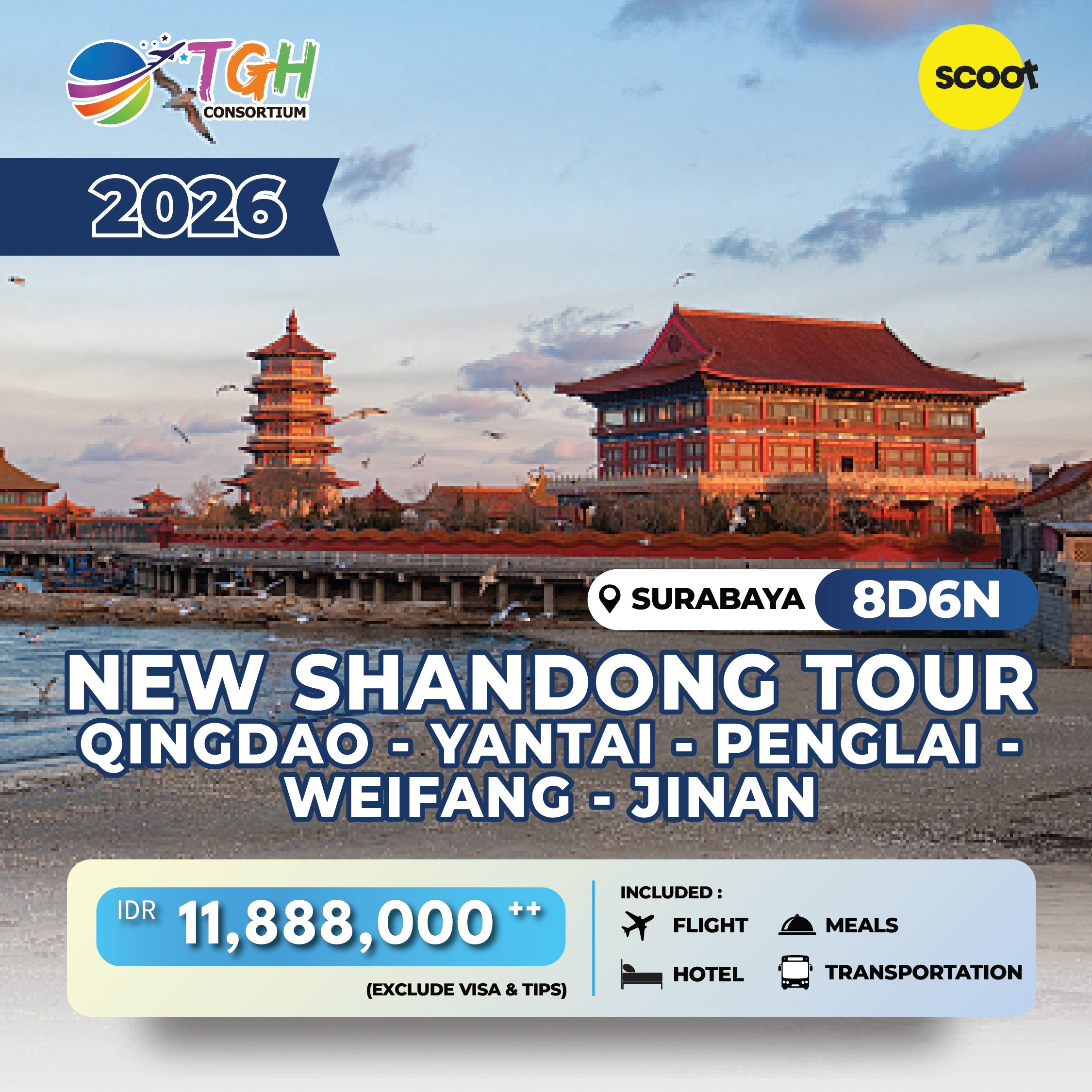 NEW SHANDONG TOUR 8D START SURABAYA