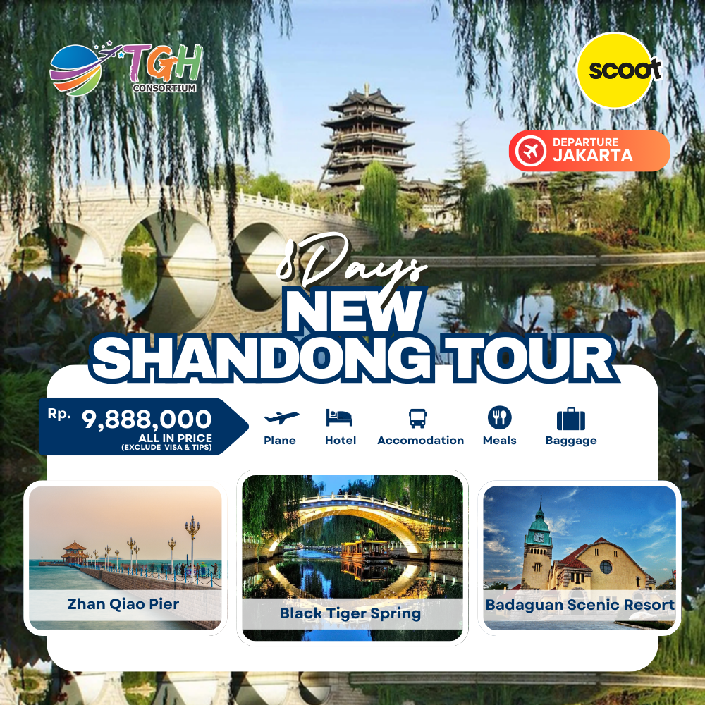 NEW SHANDONG TOUR 9D START JAKARTA