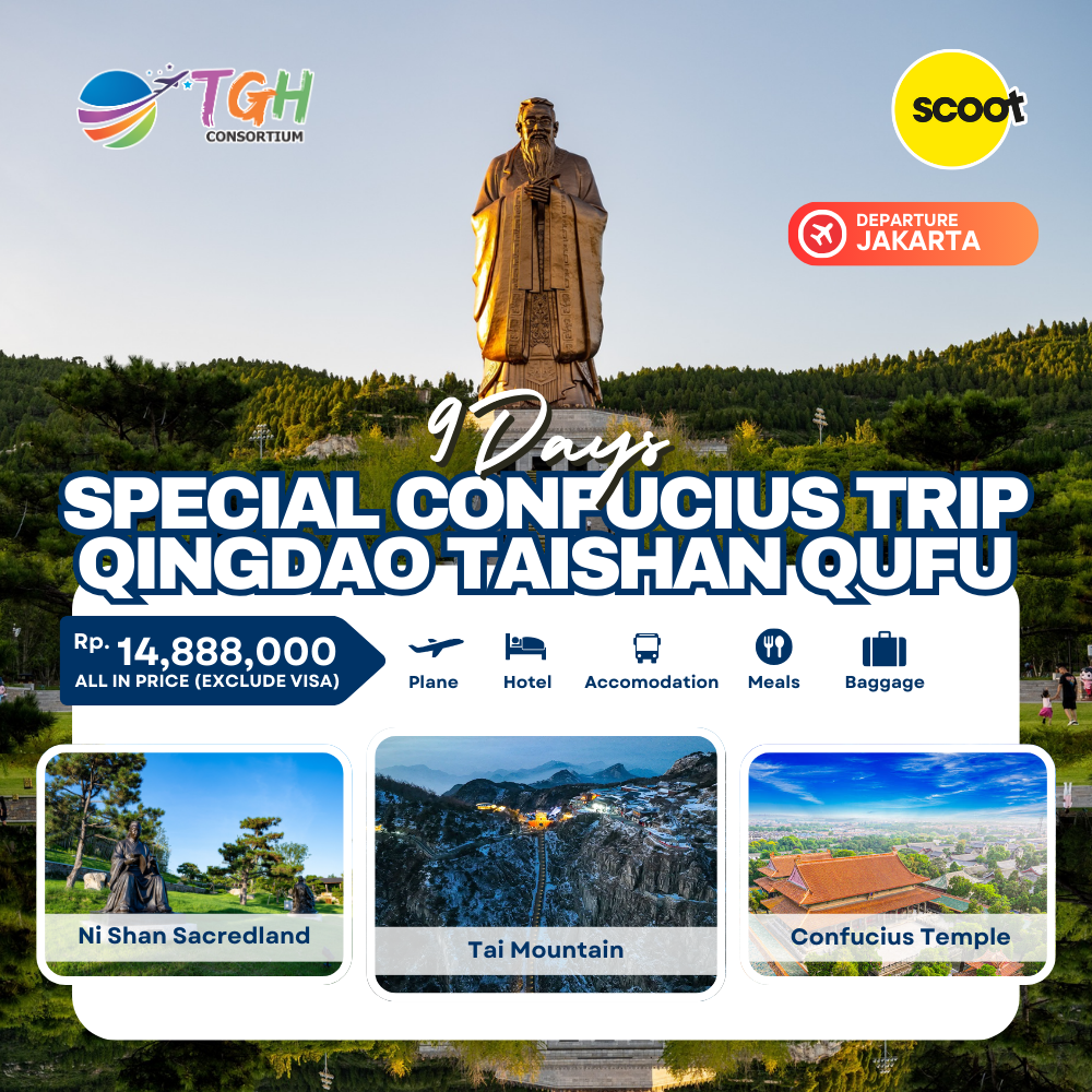 CONFUCIUS RELIGIOUS TOUR 8D START JAKARTA